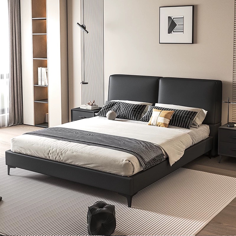 King Size Bed Frame With Storage Drawers - Letto matrimoniale imbottito king size in