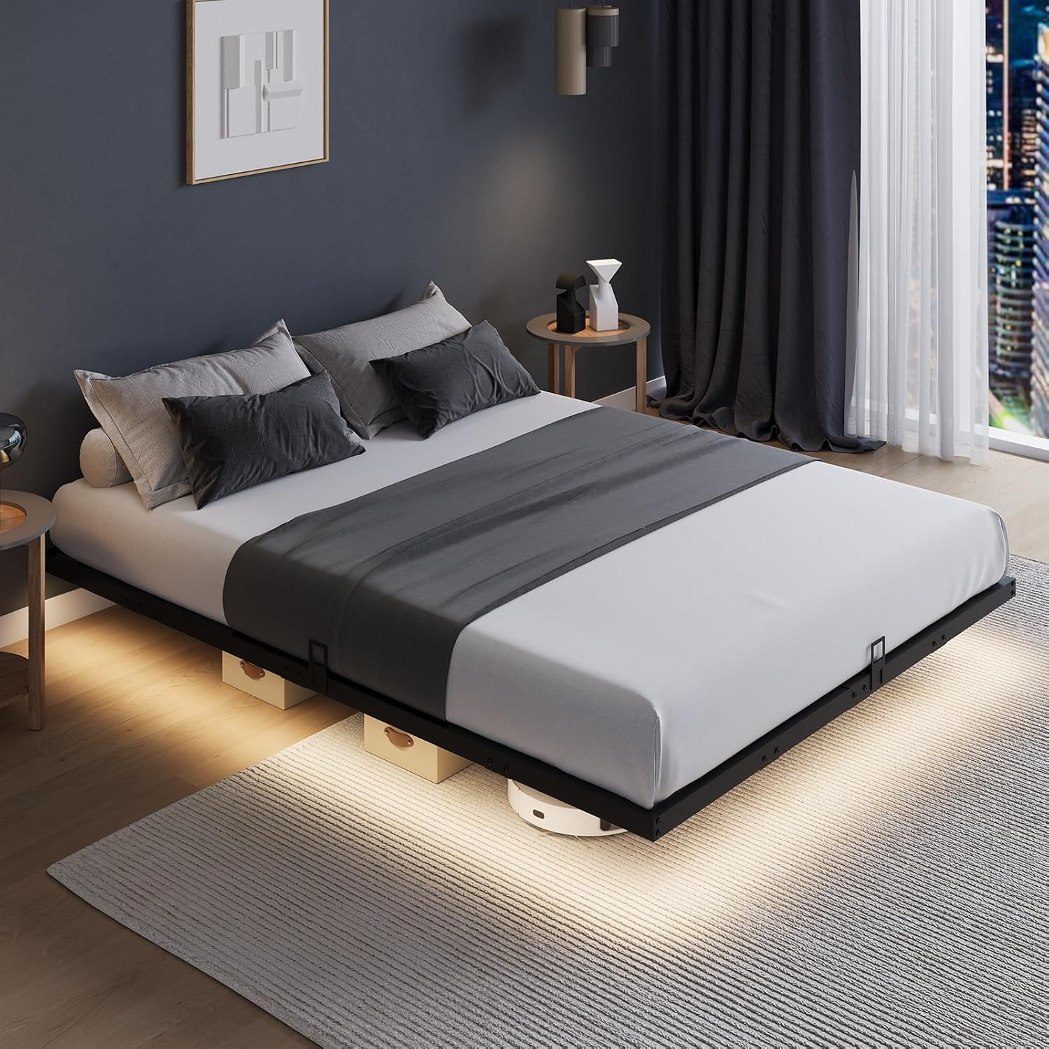 Memory Foam Mattress In A Box Queen - Struttura per letto a piattaforma con