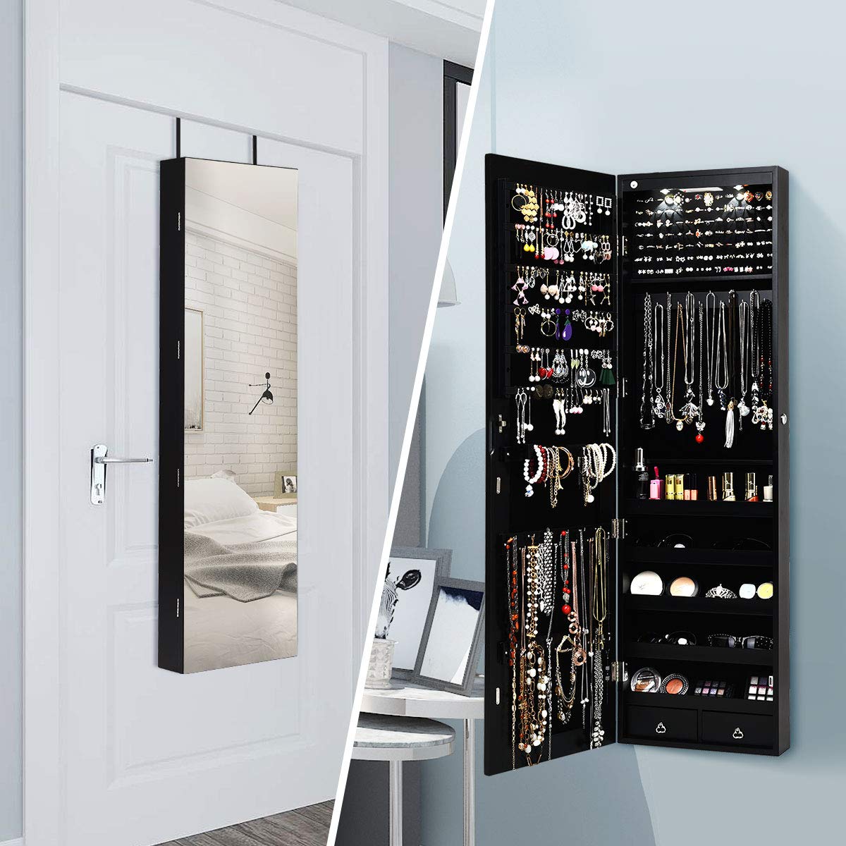 Armadio per gioielli da parete - Full Length Mirror Jewelry Armoire recensione e prezzo