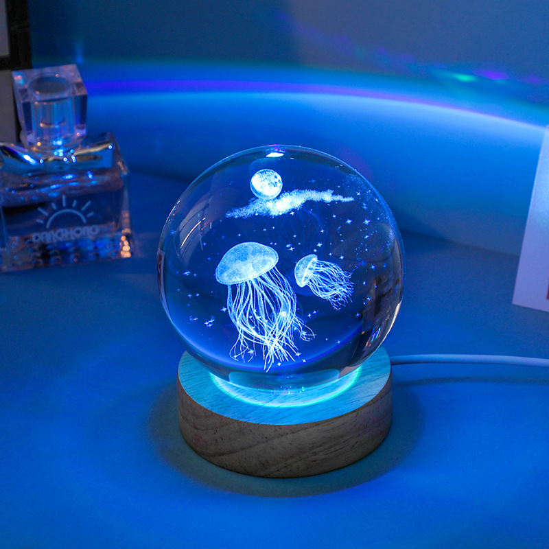 Luce notturna a LED con sfera  - Floating Nightstand With Led Light recensione e prezzo