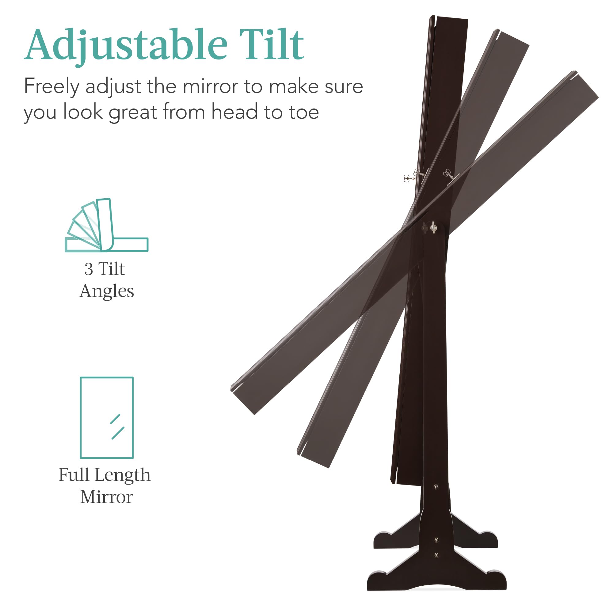 Mobile portaoggetti per gioiel - Full Length Mirror Jewelry Armoire recensione e prezzo